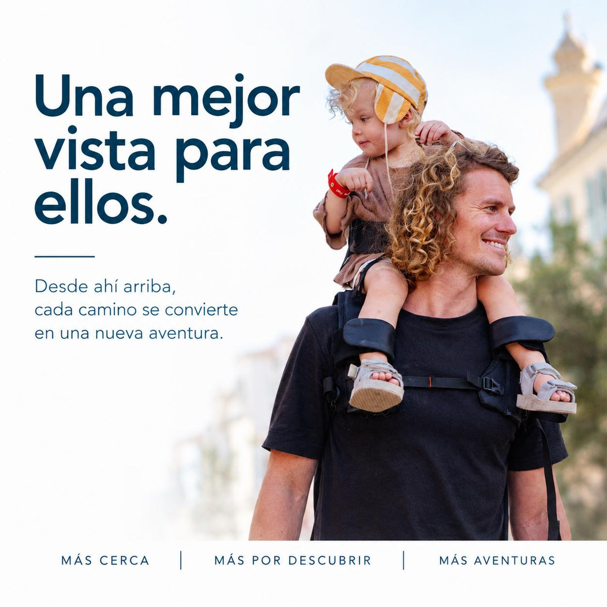 Portabebes de hombros | Manos libres
